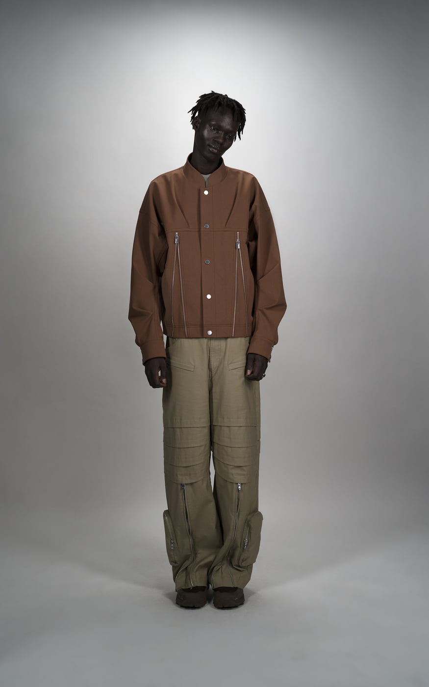 Modern Trucker Style Jacket – Stretch Shell Fabric